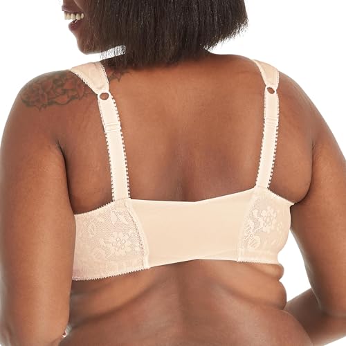 Playtex womens 18 Hour Front-close Wirefree W/ Flex Back Us4695 Full Coverage Bra, Light Beige, 44D US