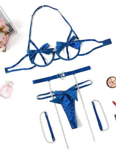 Avidlove Underwire Bra and Panty Garter Set