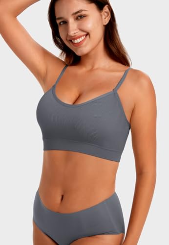 Angelhood 4-Piece Seamless V-Neck Bralette Set