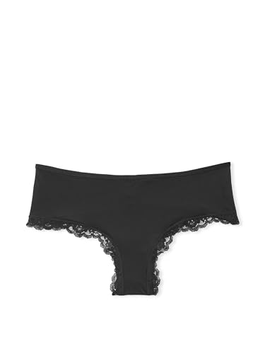 Victoria's Secret Sexy Lace Trim Cheeky Panty (Black)