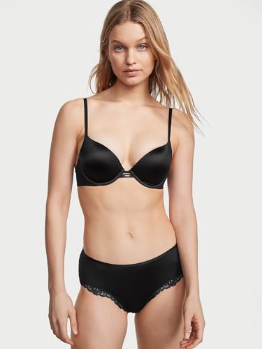 Victoria's Secret Sexy Lace Trim Cheeky Panty (Black)