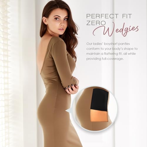 Alyce Ives Intimates 12-Pack Seamless Boyshorts with Print