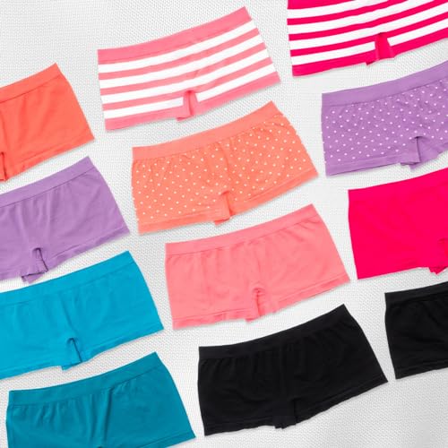 Alyce Ives Intimates 12-Pack Seamless Boyshorts with Print