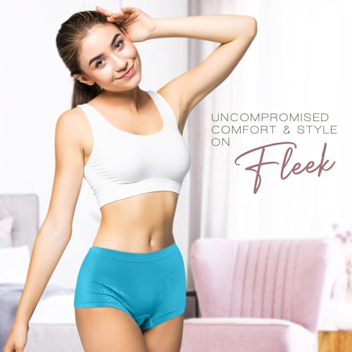 Alyce Ives Intimates 12-Pack Seamless Boyshorts with Print