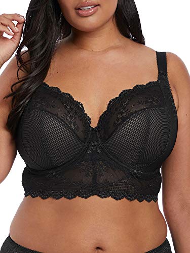 Elomi Charley Longline Bralette in Plus Size Black