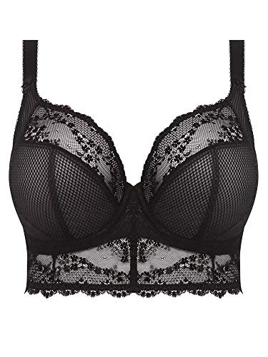 Elomi Charley Longline Bralette in Plus Size Black