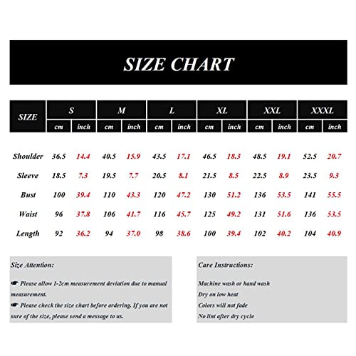 Tugege Women's Nightgown Short Sleeve Sleepshirts House Dress Sleepwear Casual Print Pajama (White Floral, XXX-Large)