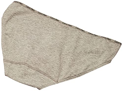 Calvin Klein Women's Signature Cotton Logo Stretch Bikini Panties, 7-Pack, Black/Honey Almond/Nymph's Thigh/Speakeasy/White/Grey Heather, Large