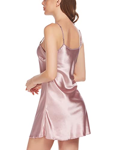 Avidlove Satin Sleepwear Babydoll Nightgown in Champagne