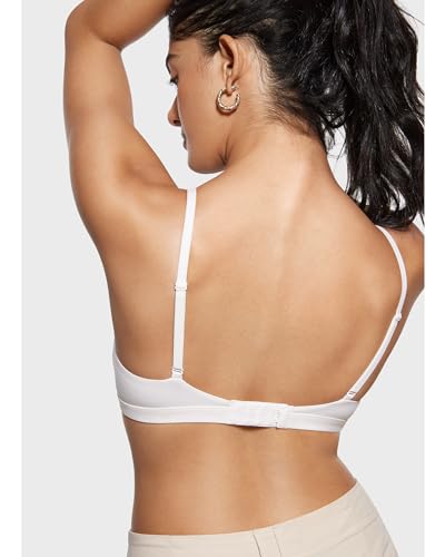 INLYRIC Women's Triangle Bralette Unlined V-neck Bra Top
