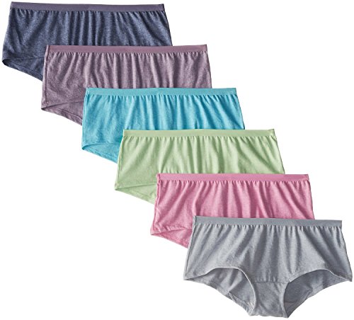 Fruit of the Loom Women's Boyshort Panties, Cotton Blend