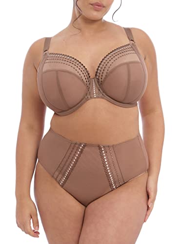 Elomi Matilda Banded Plunge Underwire Bra (8900),38H,Clove