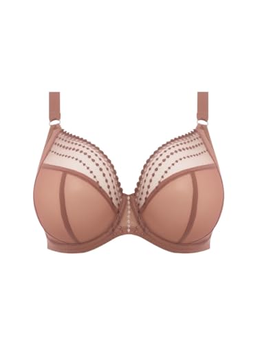 Elomi Matilda Banded Plunge Underwire Bra (8900),38H,Clove