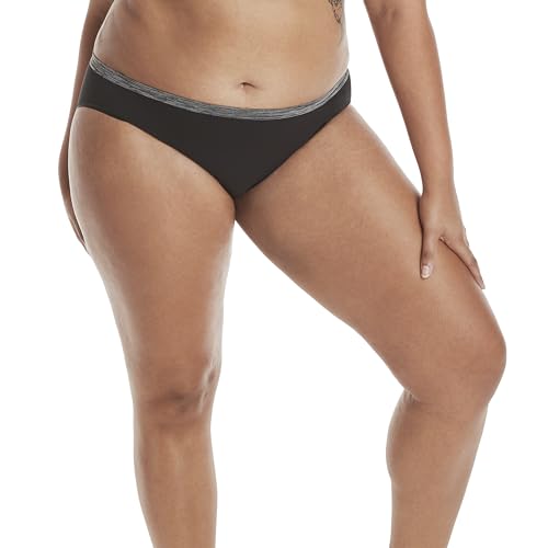 Hanes womens Comfort Flex Fit Seamless Underwear, 6-pack Bikini Style Underwear, Assorted, XX-Large US