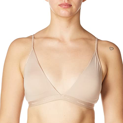 Calvin Klein Women's Cedar Triangle Bralette, Medium Fit