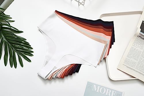 Wealurre Seamless High Waisted Thongs 6 Pack for Women