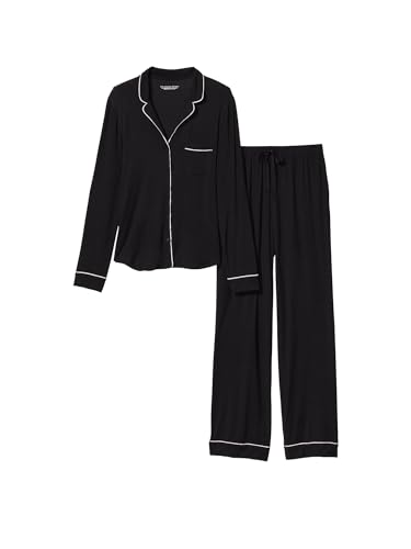 Victoria's Secret Black Modal Long Pajama Set Women