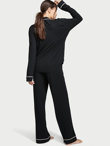 Victoria's Secret Black Modal Long Pajama Set Women