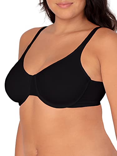 Fruit of the Loom Women's Cotton Stretch Extreme Comfort Bra, Black HUE/Sand/White 86CK, 38D