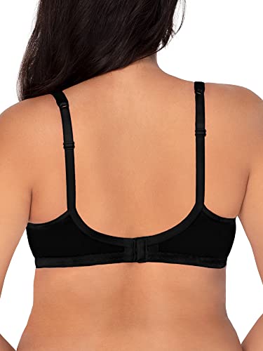 Fruit of the Loom Women's Cotton Stretch Extreme Comfort Bra, Black HUE/Sand/White 86CK, 38D