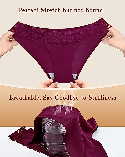 Sunm Boutique Lace Bikini Panties 6 Pack Women's Lingeries