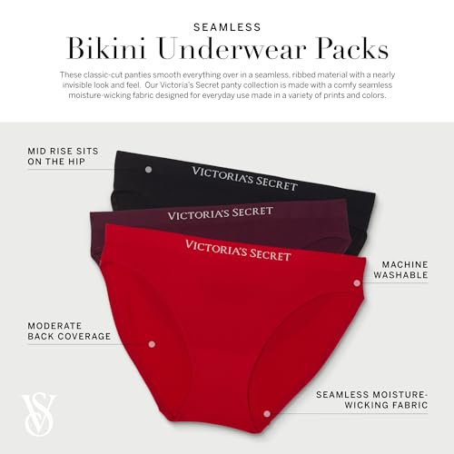 Seamless Bikini Panty Pack, 5 Pack, Hearts & Solids