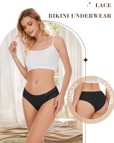 Sunm Boutique Sexy Lace Bikini Panties 6 Pack