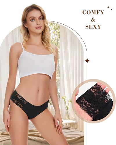 Sunm Boutique Sexy Lace Bikini Panties 6 Pack