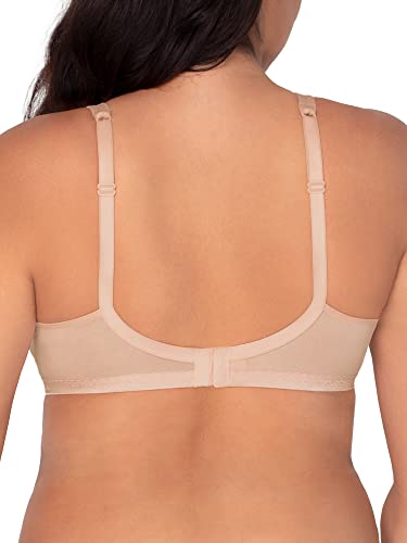 Fruit of the Loom Women's Cotton Stretch Extreme Comfort Bra, Black HUE/Sand/White 86CK, 38D