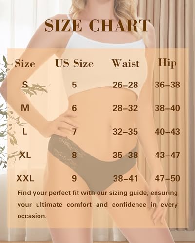 Sunm Boutique Sexy Lace Bikini Panties 6 Pack