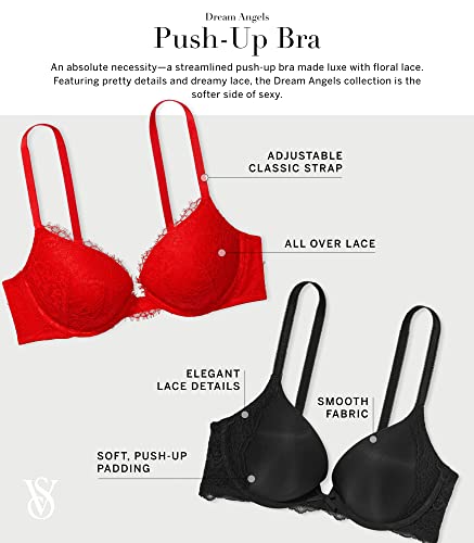 Black Lace Push Up Plunge Bra Victoria's Secret