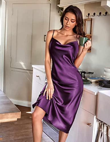 Blue Green Silk Negligee Nightgown