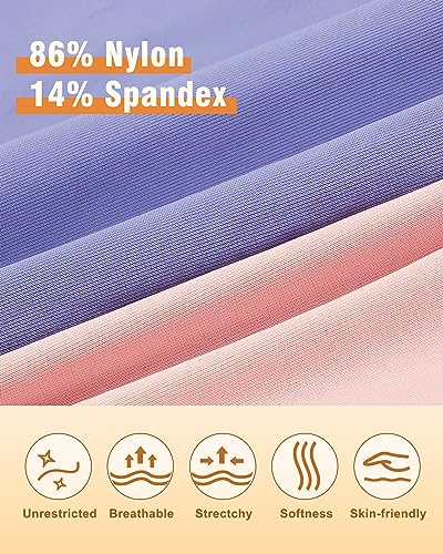 Sunm Boutique Seamless Underwear for Women Cheeky Panties No Show Underwear Invisible Breathable Stretch Bikini Panties 6 Pack