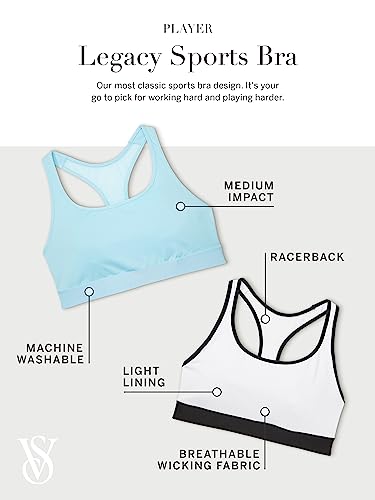 Victoria's Secret Black Racerback Sports Bra, Women's Medium