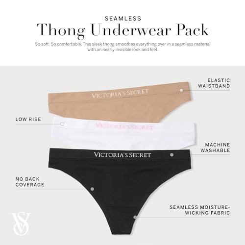 Victoria's Secret Seamless Thong Underwear Pack for Women
