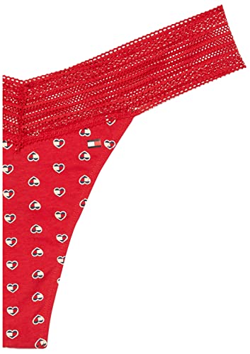 Tommy Hilfiger Women's Lace Thong Panties, Heart Flag