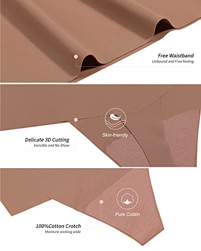 DEANGELMON Seamless High Waist Thong Lingerie Set, 4-Pack