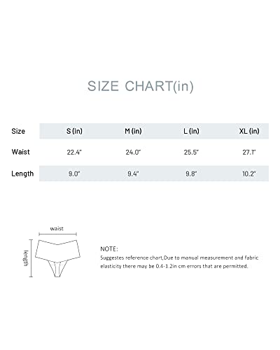 DEANGELMON Seamless High Waist Thong Lingerie Set, 4-Pack