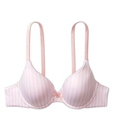 Victoria's Secret Pink Striped T-Shirt Bra, Full Coverage
