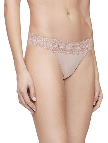 Calvin Klein Lace Band Thong Panty, Bare