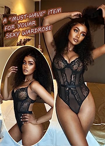 Avidlove V-Neck Teddy Bodysuit Lingerie