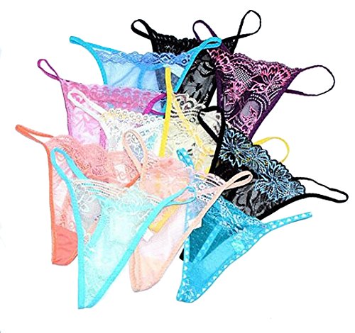 Bestyou Lace G-string T-back Thongs 10-Pack