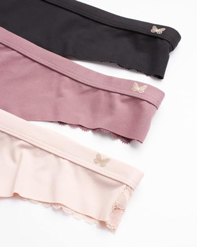 Jessica Simpson Microfiber Thong Panties 3-Pack