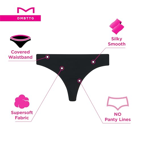 Maidenform Black Lace Panties, Invisible Thong 3-Pack