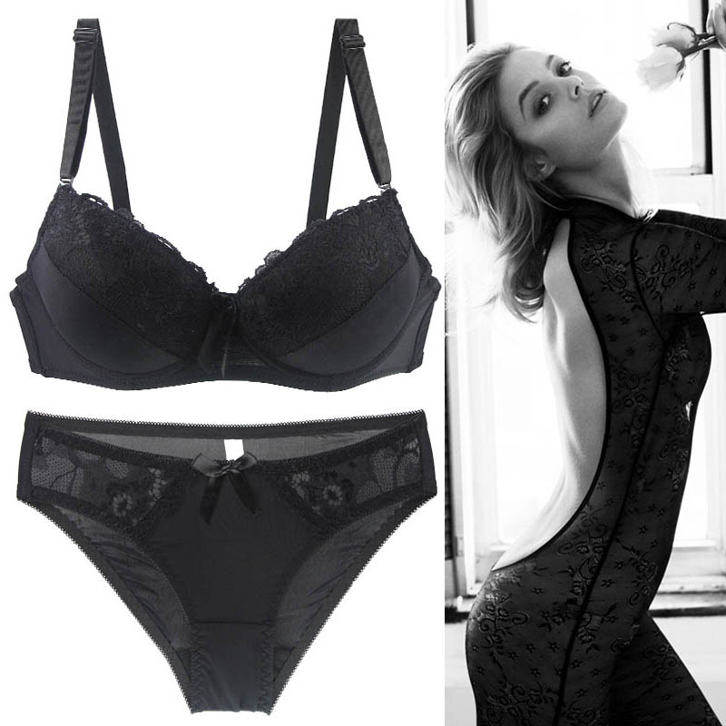 2021 Lace Push Up Bra Set & Thong lingerie