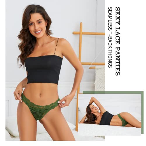 Riozz Women's Lace Cheeky Panties 5-Pack