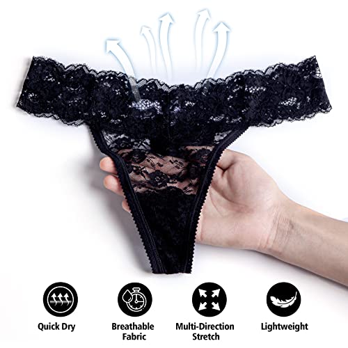Riozz Women's Lace Cheeky Panties 5-Pack