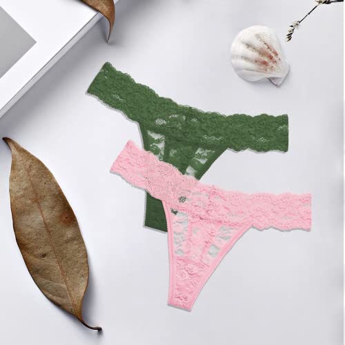 Riozz Women's Lace Cheeky Panties 5-Pack