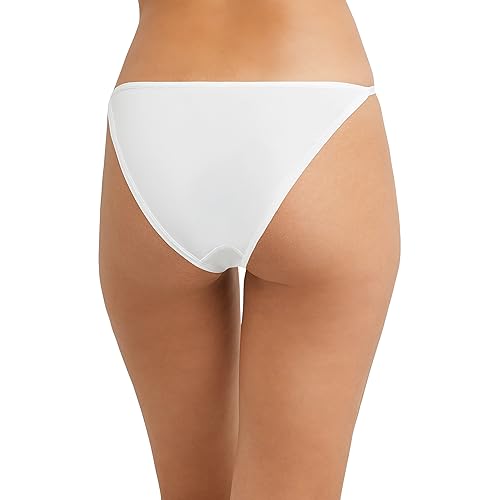 Maidenform Women's M Adjustable String Bikini Underwear, No-Show Panties, Multi-Way Straps, 3-Pack