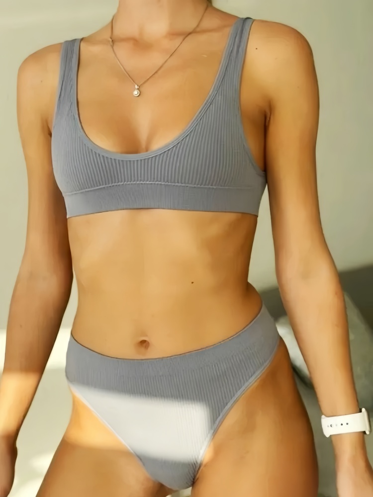 Seamless Bra and Thong Set | Wire Free